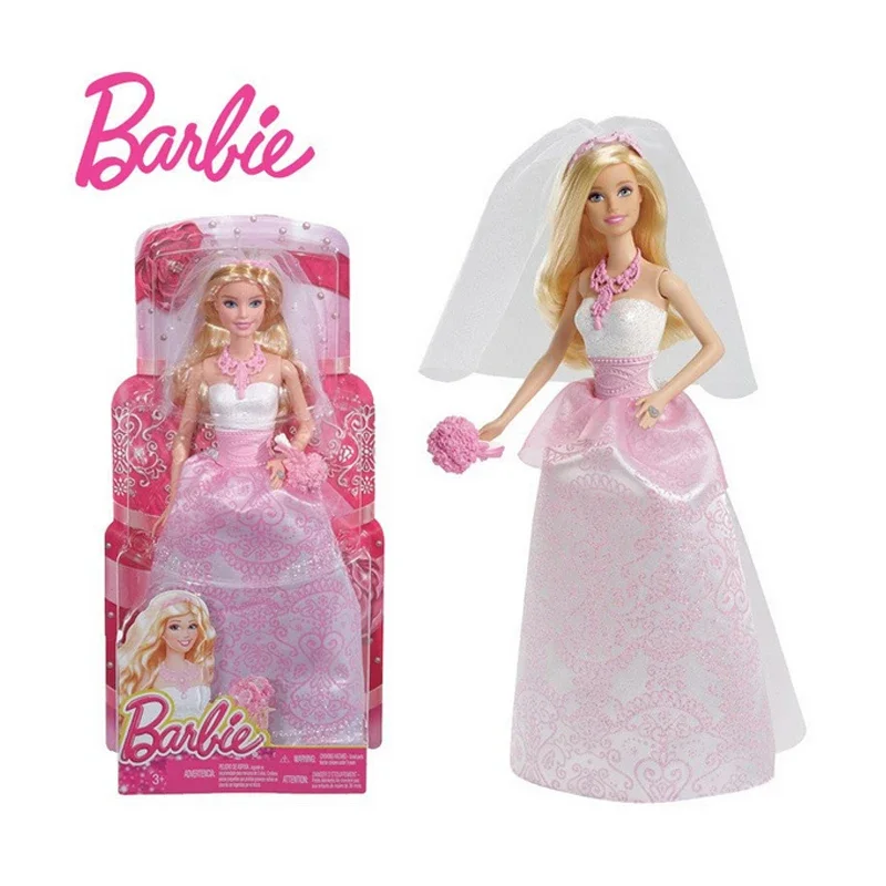 Kids Toys Xmas - Muñeca Barbie de Mattel, modelo «Novia»,